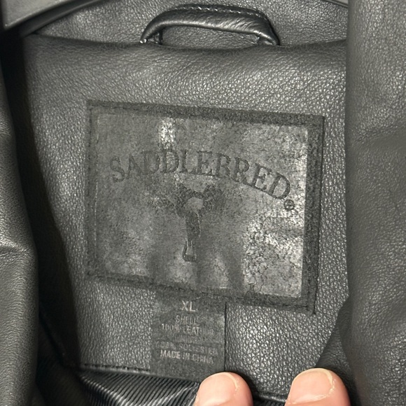 NWOT Men’s Leather Jacket Saddlebred Size XL - Picture 4 of 6